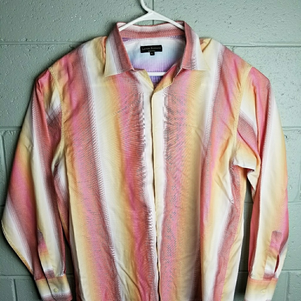 : Lenor Romano Men's Button Down Shirt made